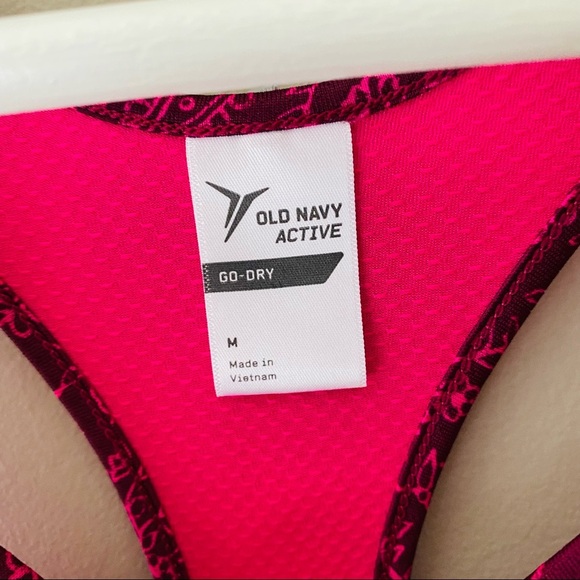 Old Navy Active Tank Top Pink Sz Medium - Picture 4 of 8